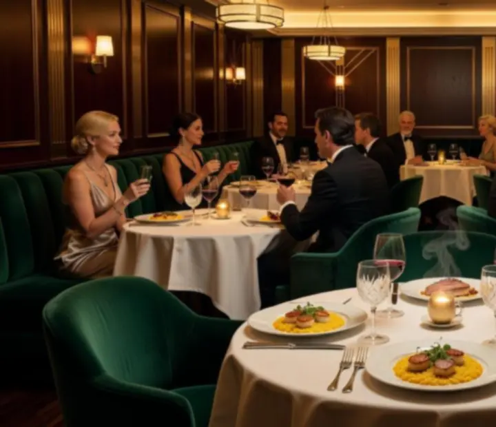 Luxusní večerní atmosféra v restauraci Dum Chuti